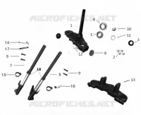 FORCELLA ANTERIORE / PIASTRA STERZO INFERIORE