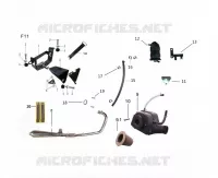 SCARICO / CASSA FILTRO ARIA / SUPPORTO BATTERIA
