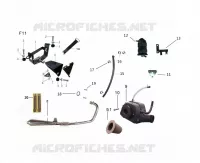 SCARICO / CASSA FILTRO ARIA / SUPPORTO BATTERIA