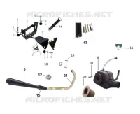SCARICO / CASSA FILTRO ARIA / SUPPORTO BATTERIA