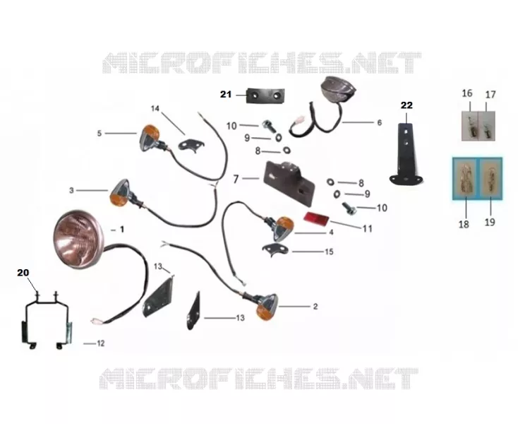 FANALE POSTERIORE / FARO / FRECCIA LAMPEGGIATORE
