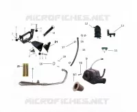 SCARICO / CASSA FILTRO ARIA / SUPPORTO BATTERIA