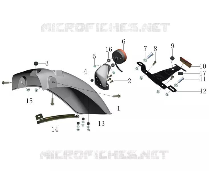 PARAFANGO / FANALE LUCE POSTERIORE