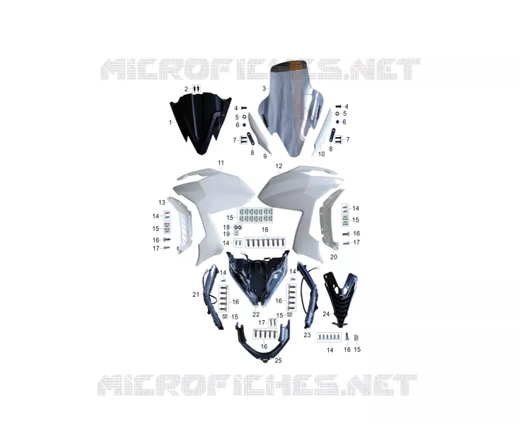 CARENE ANTERIORE / FRECCIA LAMPEGGIATORE