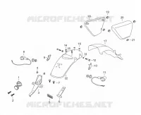 COPERTURE LATERALI / PARAFANGO POSTERIORE / LUCE POSTERIORE /  FRECCIA LAMPEGGIATORE