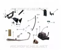 SCARICO / CASSA FILTRO ARIA / SUPPORTO BATTERIA