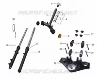 FORCELLA ANTERIORE / PIASTRA STERZO INFERIORE