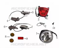 FANALE POSTERIORE / FARO / FRECCIA LAMPEGGIATORE