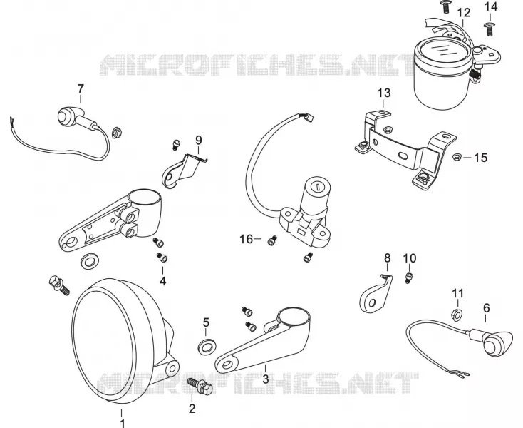 TACHIMETRO / FARO / FRECCIA LAMPEGGIATORE