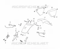 COPERTURE LATERALI / PARAFANGO POSTERIORE / LUCE POSTERIORE /  FRECCIA LAMPEGGIATORE
